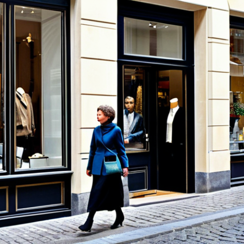 Grand Rue Shopping**

"A professional woman in a modest, stylish outfit window shopping on Grand Rue in Luxembourg City. Upscale boutiques and well-dressed pedestrians fill the background. Fully clothed, appropriate attire, safe for work, perfect anatomy, correct proportions, natural pose, professional photography, high quality, family-friendly."

**
